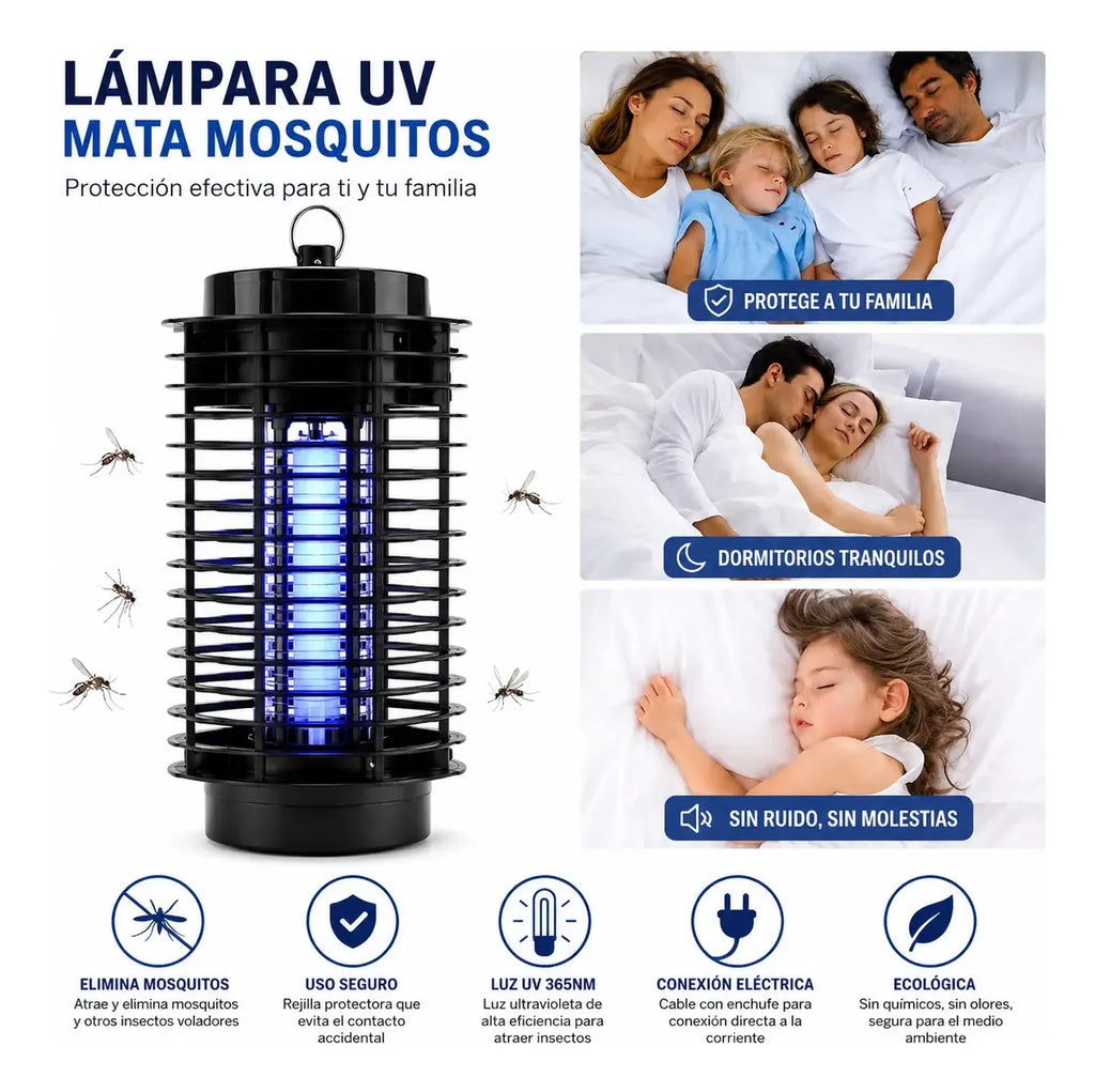 Lámpara UV Mata Mosquitos Eléctrica